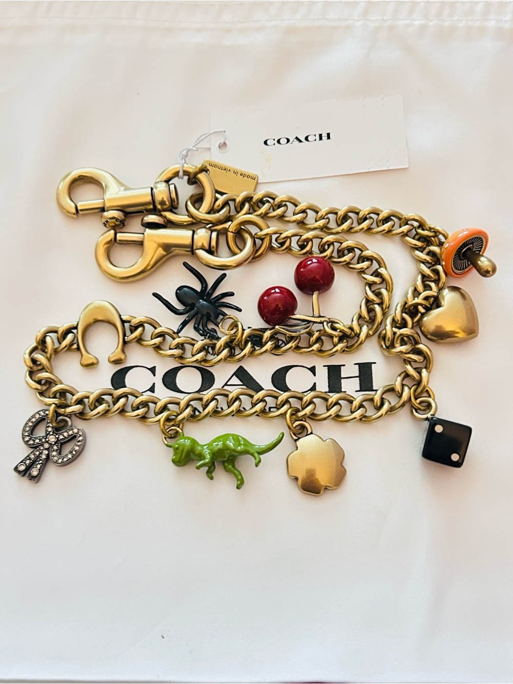 Coach Large Swag Bag Charm/ Keychain - Picture 7 of 12
